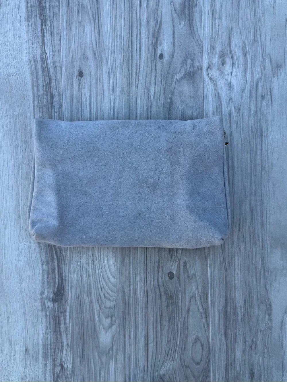 Dior Beauty Gray Suede Cosmetics Make Up Bag